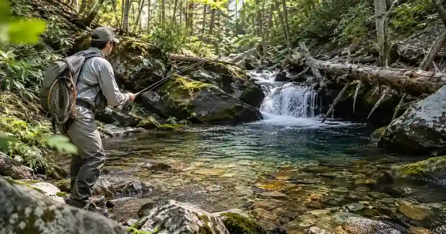 fly fishing for brook trout