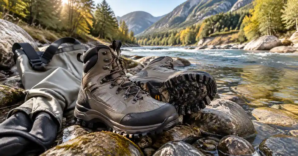 fly fishing wading boots
