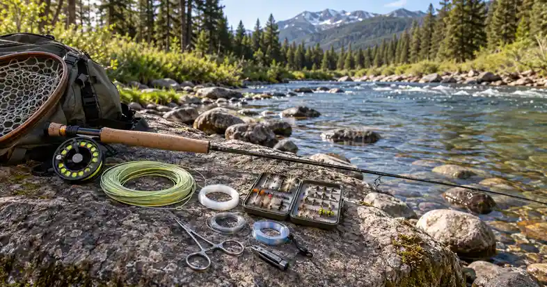 fly fishing setup for trout