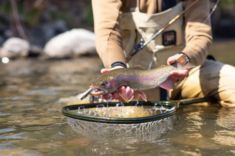 fly fishing rainbow trout